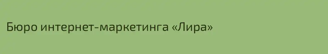 Бюро интернет-маркетинга «Лира» 
